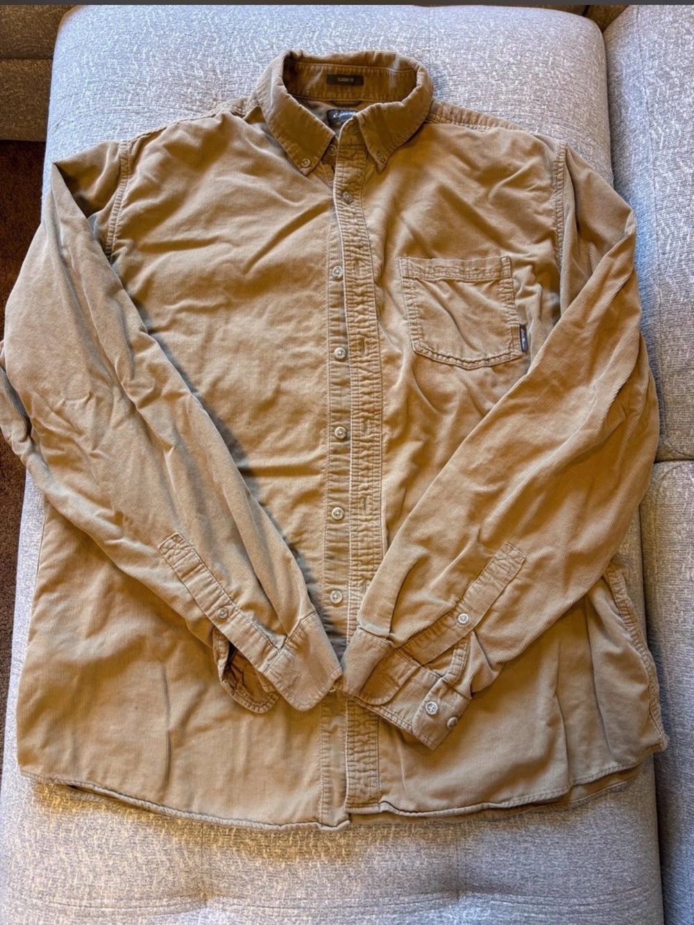 Eddie Bauer Tan Lightweight Shirt Jacket